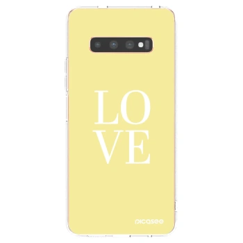 Picasee husă transparentă din silicon pentru Samsung Galaxy S10 Plus G975 - Love