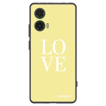 Picasee husă neagră din silicon pentru Motorola Moto G35 5G - Love