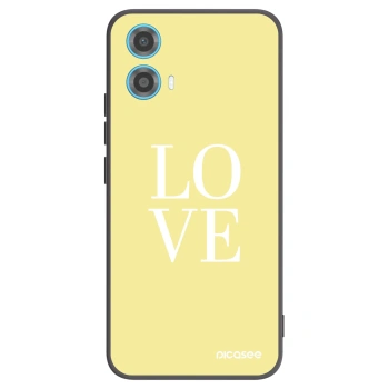 Picasee husă neagră din silicon pentru Motorola Moto G34 5G - Love