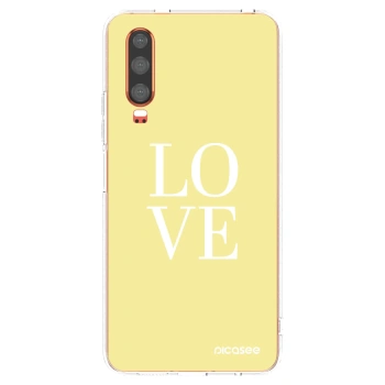 Picasee husă transparentă din silicon pentru Huawei P30 - Love