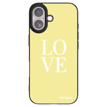 Picasee husă neagră din silicon pentru Apple iPhone 17 - Love