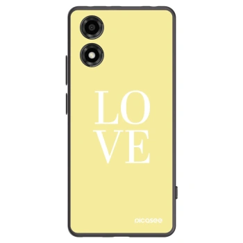 Picasee husă neagră din silicon pentru Motorola Moto E14 - Love