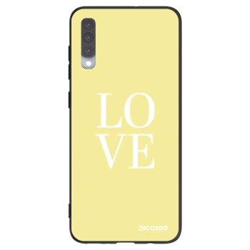 Picasee husă neagră din silicon pentru Samsung Galaxy A70 A705F - Love