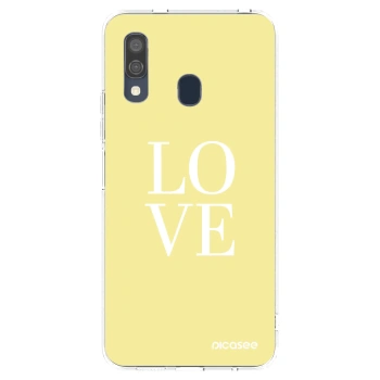 Picasee husă transparentă din silicon pentru Samsung Galaxy A40 A405F - Love