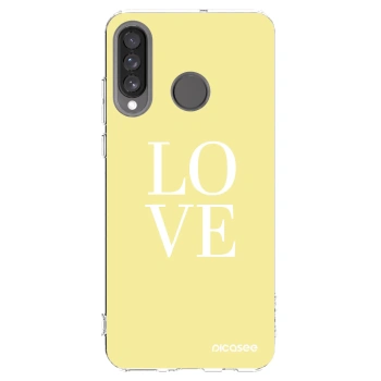 Picasee husă transparentă din silicon pentru Huawei P30 Lite - Love