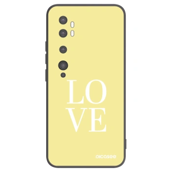 Picasee husă neagră din silicon pentru Xiaomi Mi Note 10 (Pro) - Love