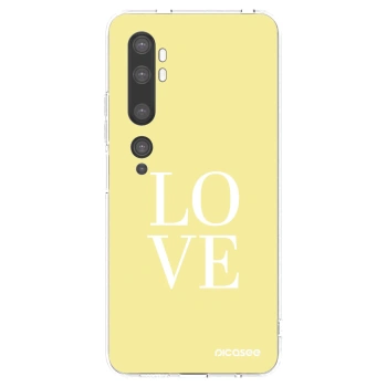 Picasee husă transparentă din silicon pentru Xiaomi Mi Note 10 (Pro) - Love