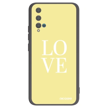 Picasee husă neagră din silicon pentru Huawei Nova 5T - Love