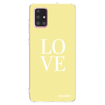Picasee husă transparentă din silicon pentru Samsung Galaxy A71 A715F - Love