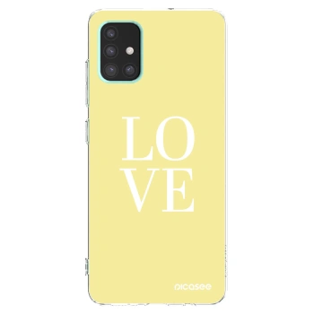 Picasee husă transparentă din silicon pentru Samsung Galaxy A51 A515F - Love