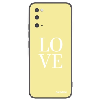 Picasee husă neagră din silicon pentru Samsung Galaxy S20 G980F - Love