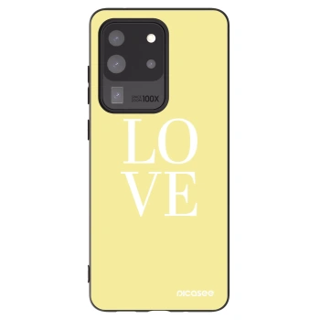Picasee husă neagră din silicon pentru Samsung Galaxy S20 Ultra 5G G988F - Love
