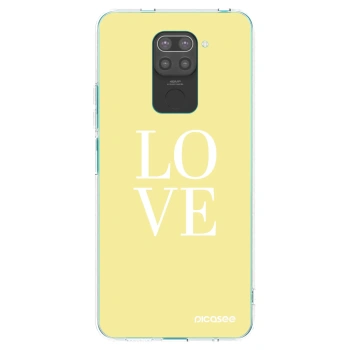 Picasee husă neagră din silicon pentru Xiaomi Redmi Note 9 - Love
