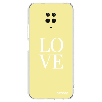 Picasee husă transparentă din silicon pentru Xiaomi Redmi Note 9S - Love