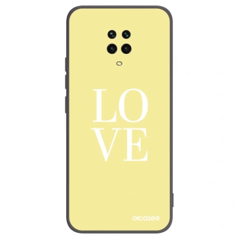 Picasee husă neagră din silicon pentru Xiaomi Redmi Note 9S - Love