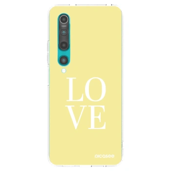 Picasee husă transparentă din silicon pentru Xiaomi Mi 10 - Love