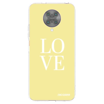 Picasee husă transparentă din silicon pentru Xiaomi Poco F2 Pro - Love