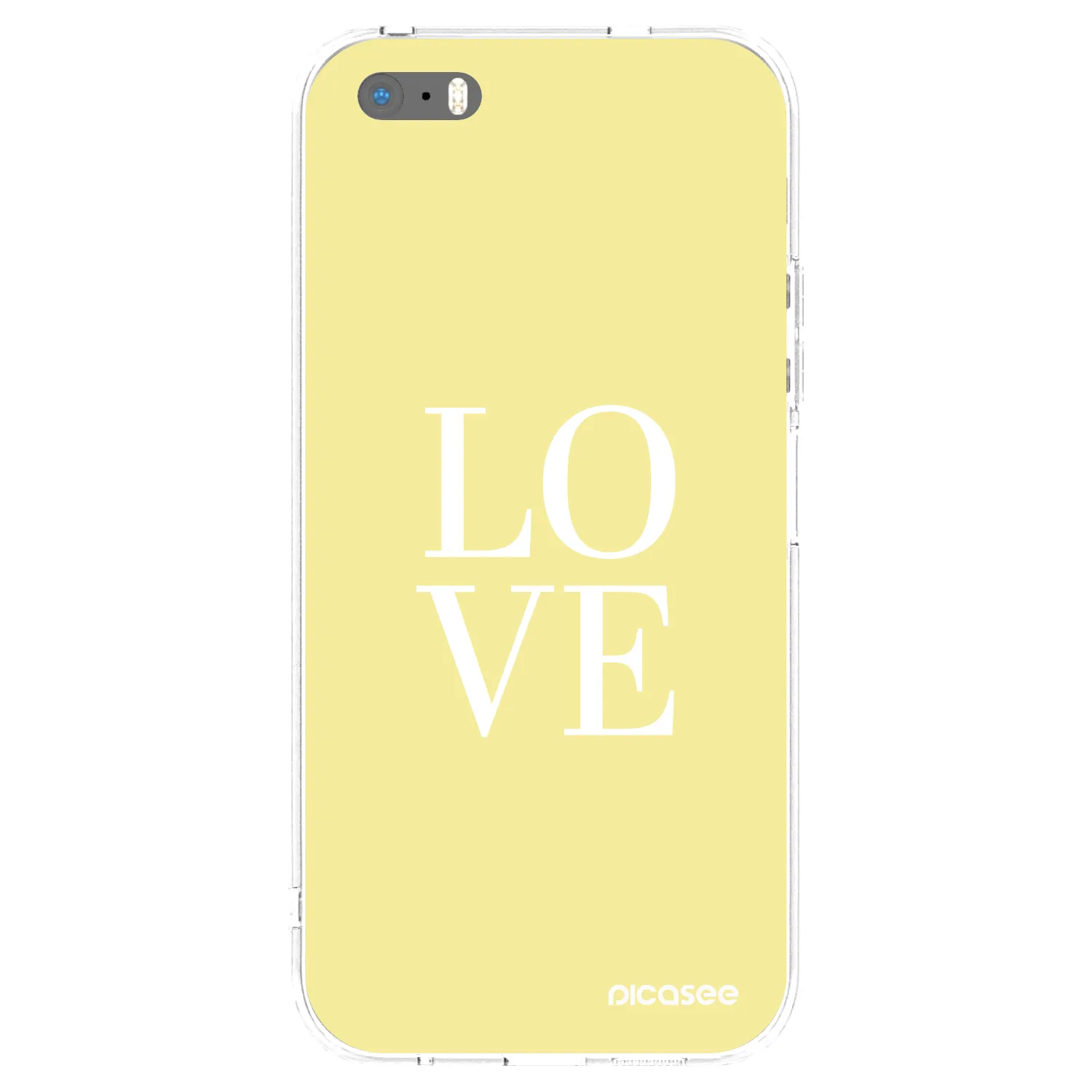 Picasee husă transparentă din silicon pentru Apple iPhone 5/5S/SE - Love