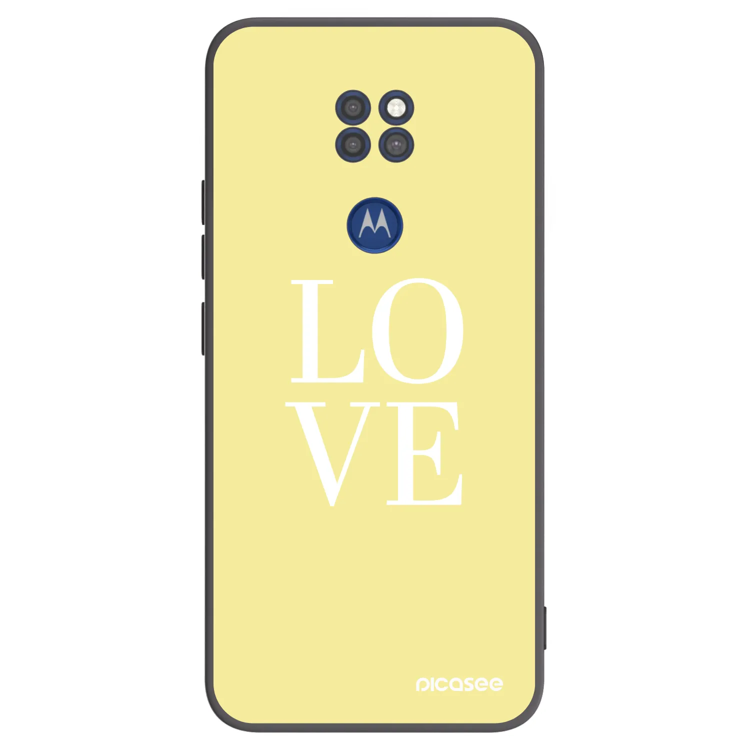 Picasee husă neagră din silicon pentru Motorola Moto G9 Play - Love