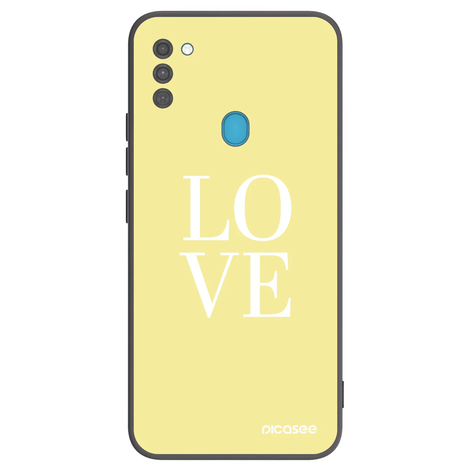 Picasee husă neagră din silicon pentru Samsung Galaxy M11 - Love