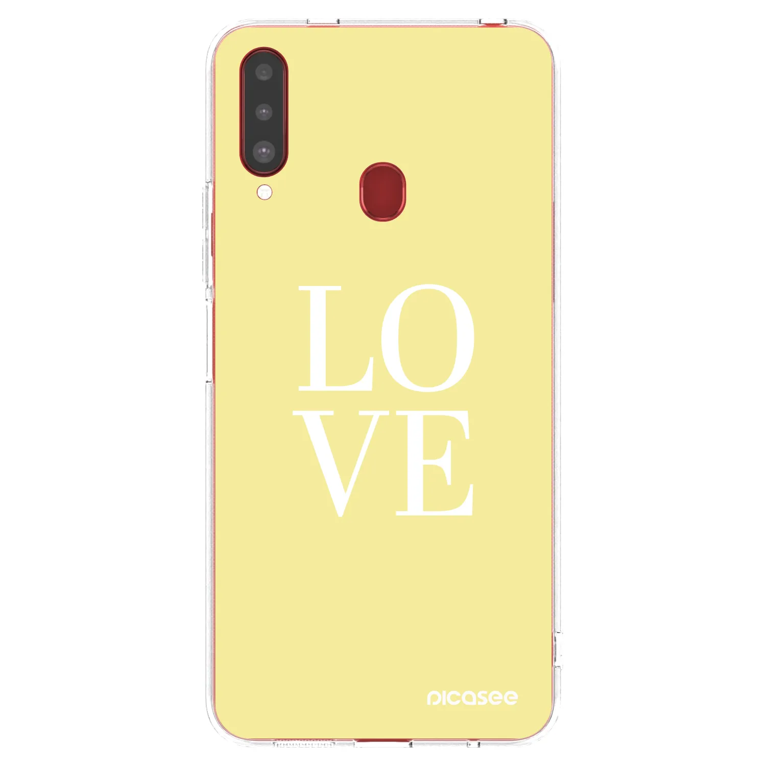 Picasee husă transparentă din silicon pentru Samsung Galaxy A20s - Love