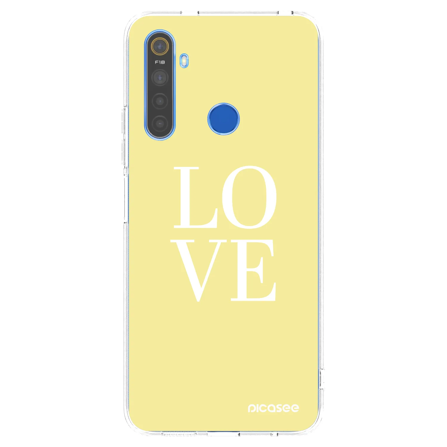 Picasee husă transparentă din silicon pentru Realme 5 - Love