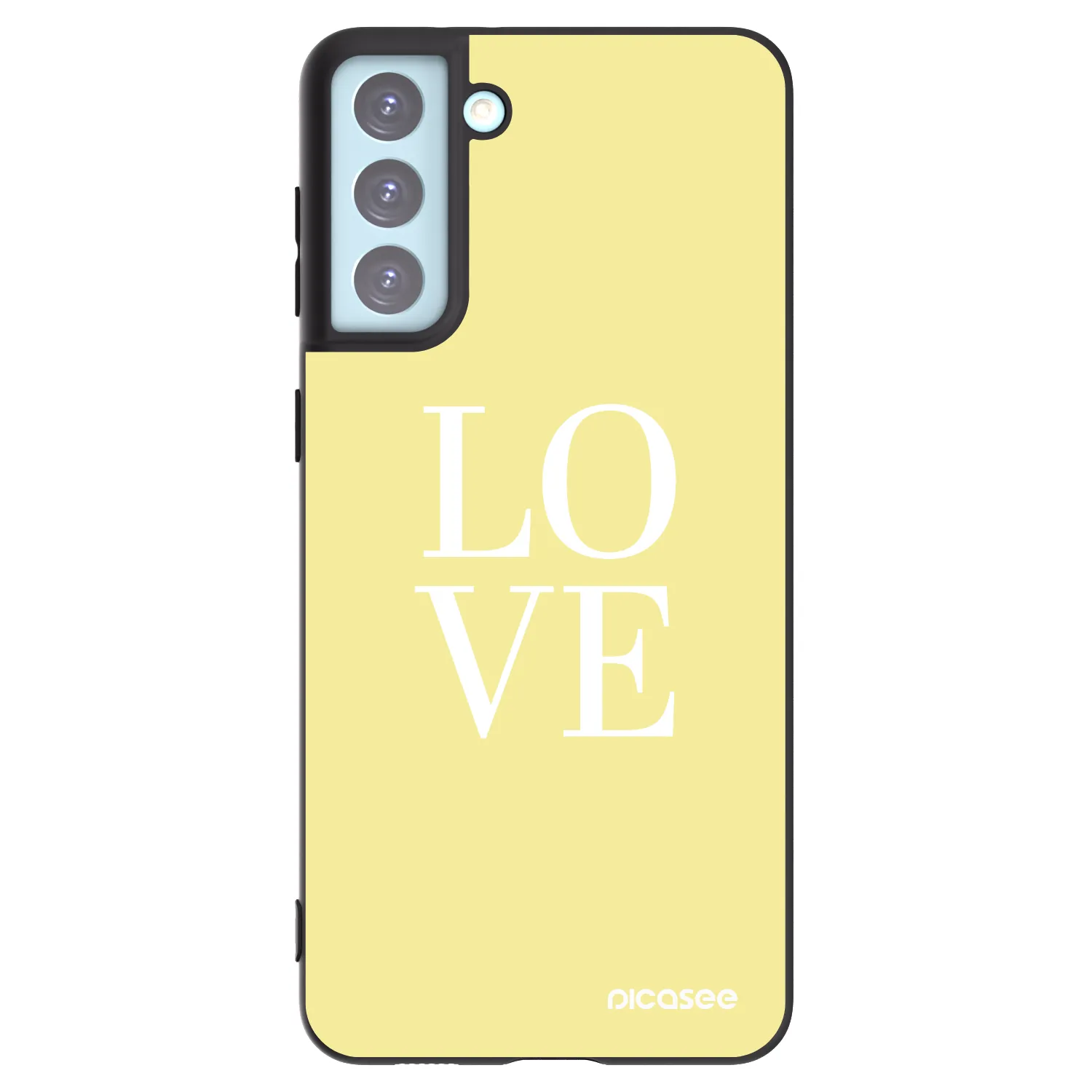 Picasee husă neagră din silicon pentru Samsung Galaxy S21+ 5G G996F - Love