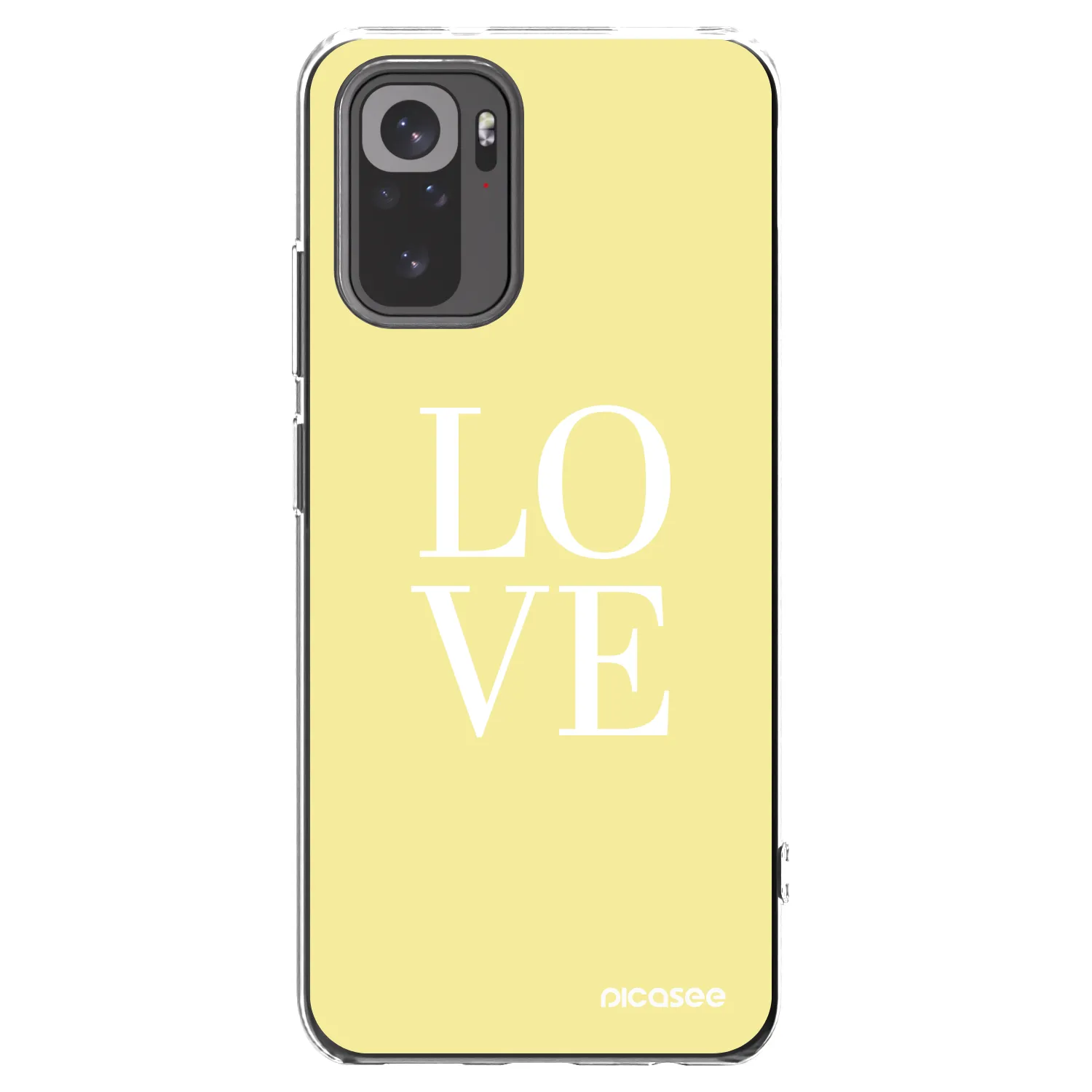 Picasee husă transparentă din silicon pentru Xiaomi Redmi Note 10S - Love