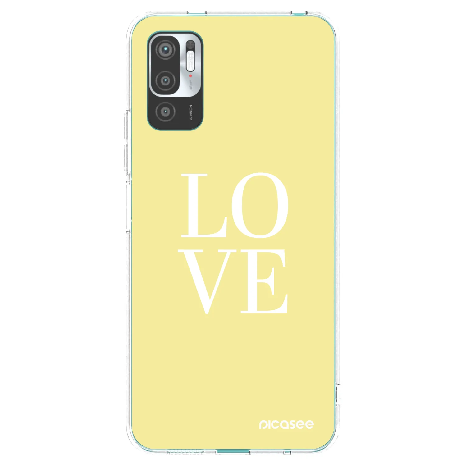 Picasee husă transparentă din silicon pentru Xiaomi Redmi Note 10 5G - Love
