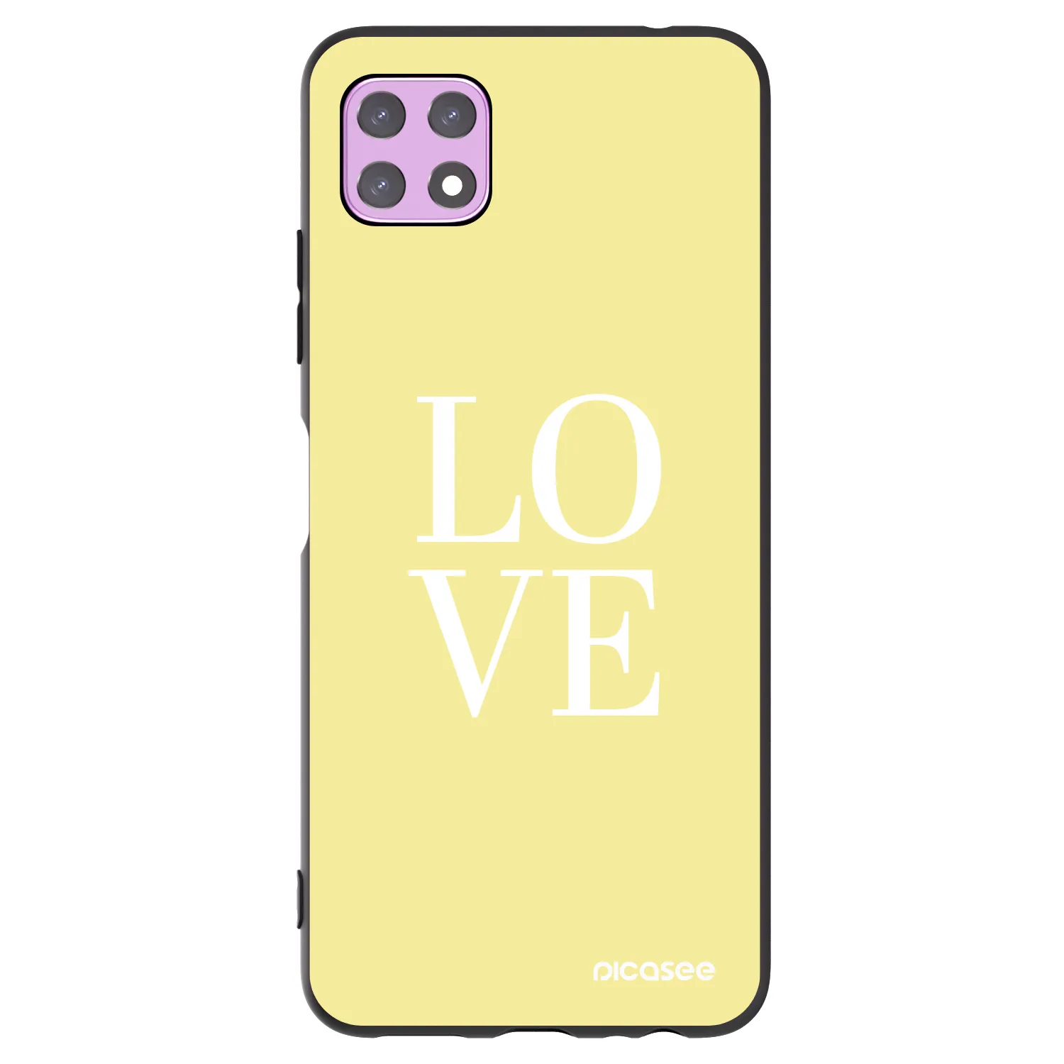 Picasee husă neagră din silicon pentru Samsung Galaxy A22 A226B 5G - Love