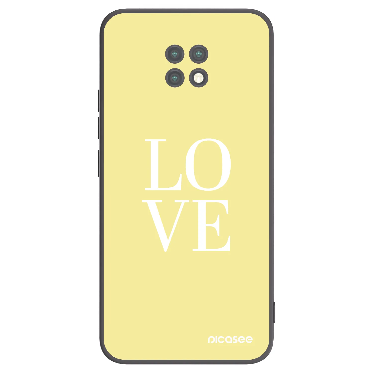Picasee husă neagră din silicon pentru Xiaomi Redmi Note 9T - Love
