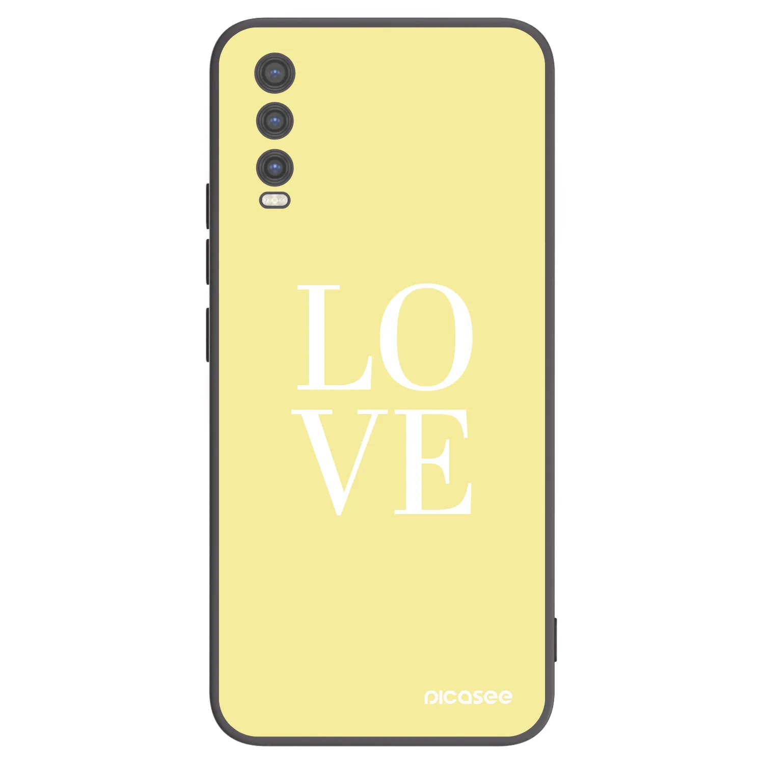 Picasee husă neagră din silicon pentru Vivo Y20s - Love