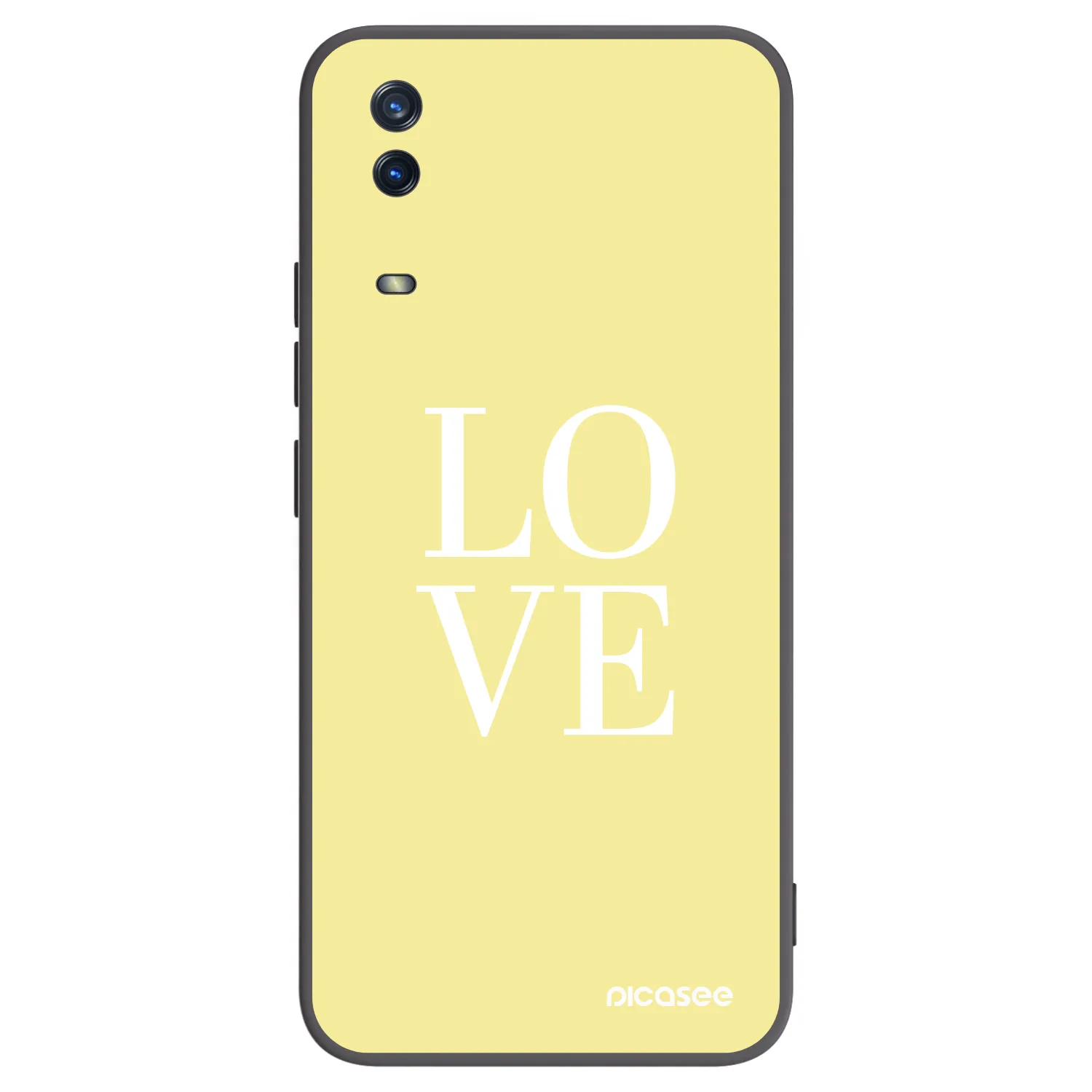 Picasee husă neagră din silicon pentru Vivo Y11s - Love