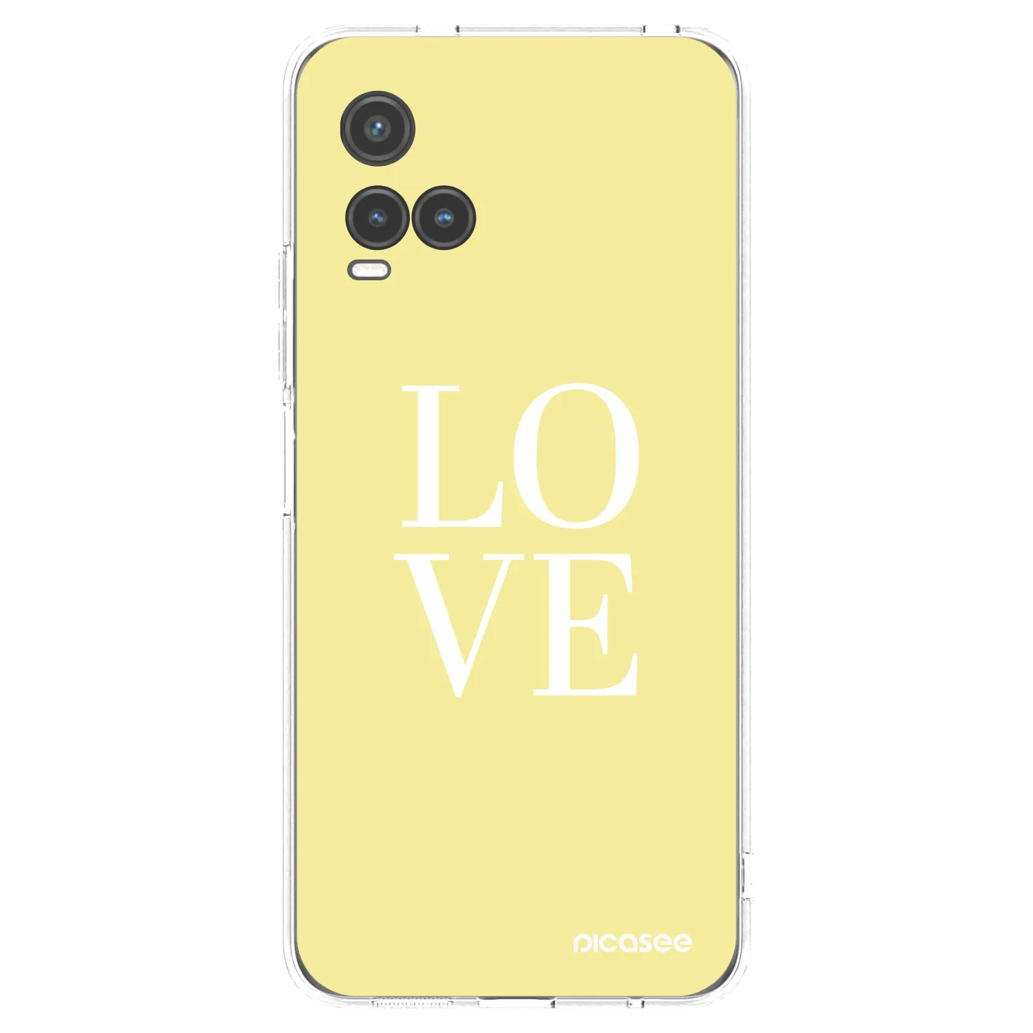 Picasee husă transparentă din silicon pentru Vivo Y33s - Love
