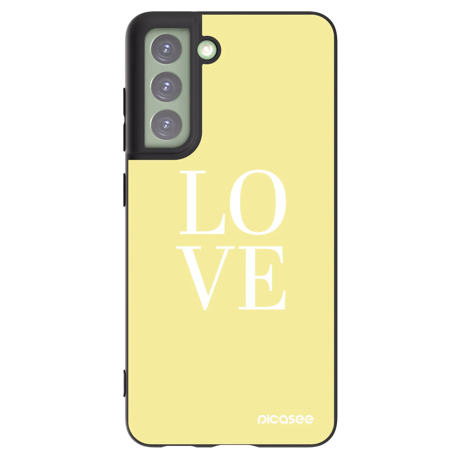 Picasee husă neagră din silicon pentru Samsung Galaxy S21 FE 5G - Love