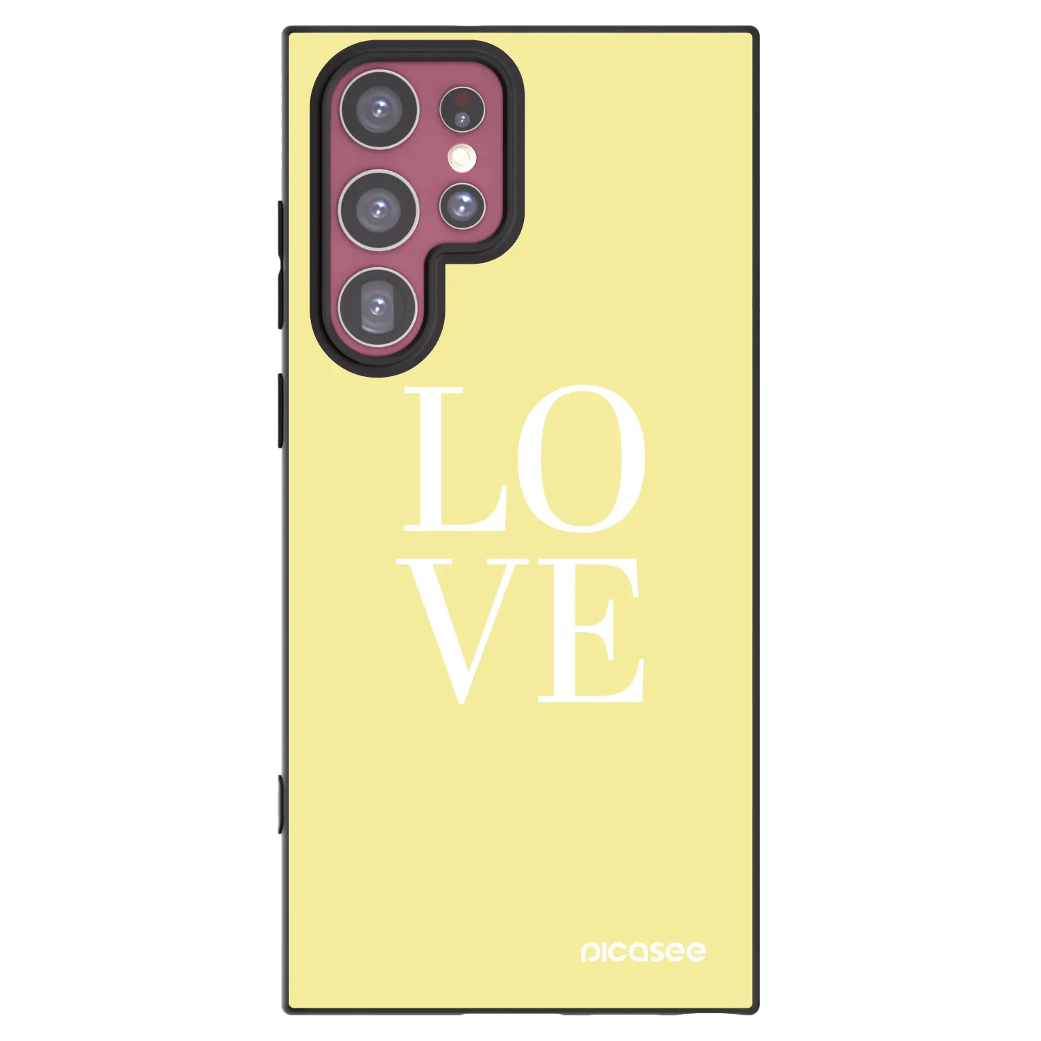 Picasee husă neagră din silicon pentru Samsung Galaxy S22 Ultra 5G - Love
