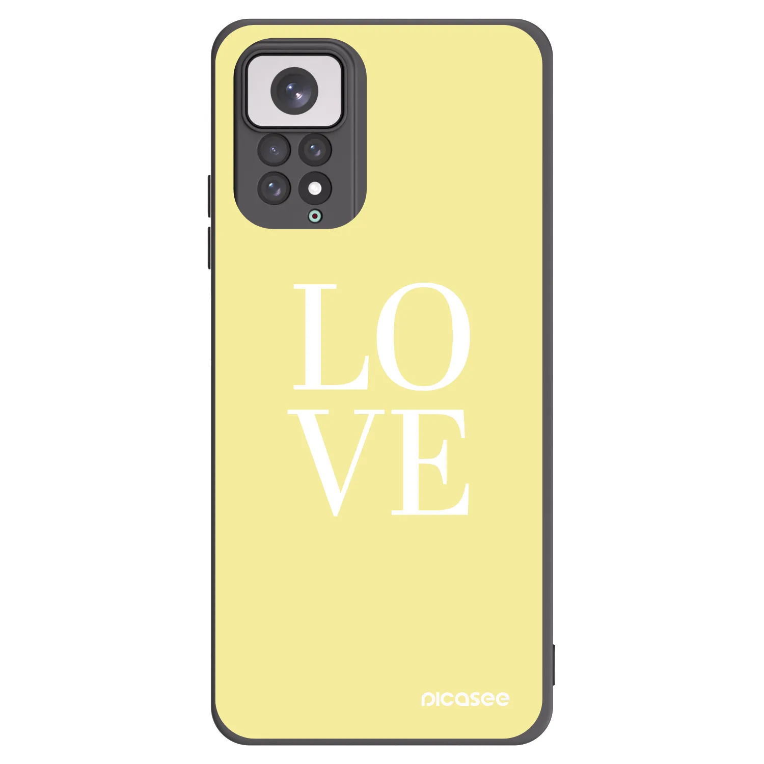 Picasee husă neagră din silicon pentru Xiaomi Redmi Note 11 - Love
