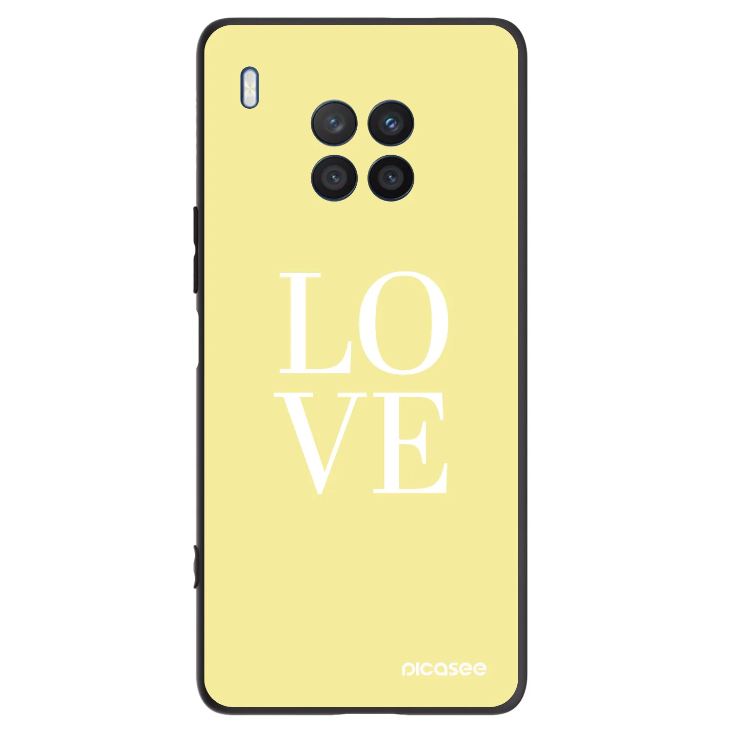 Picasee husă neagră din silicon pentru Honor 50 Lite - Love
