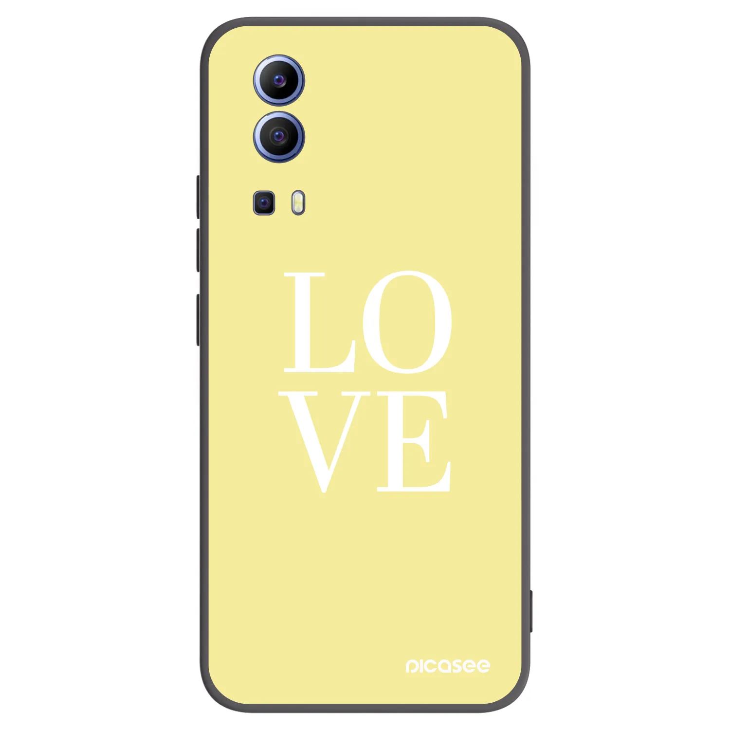 Picasee husă neagră din silicon pentru Vivo Y52 5G - Love