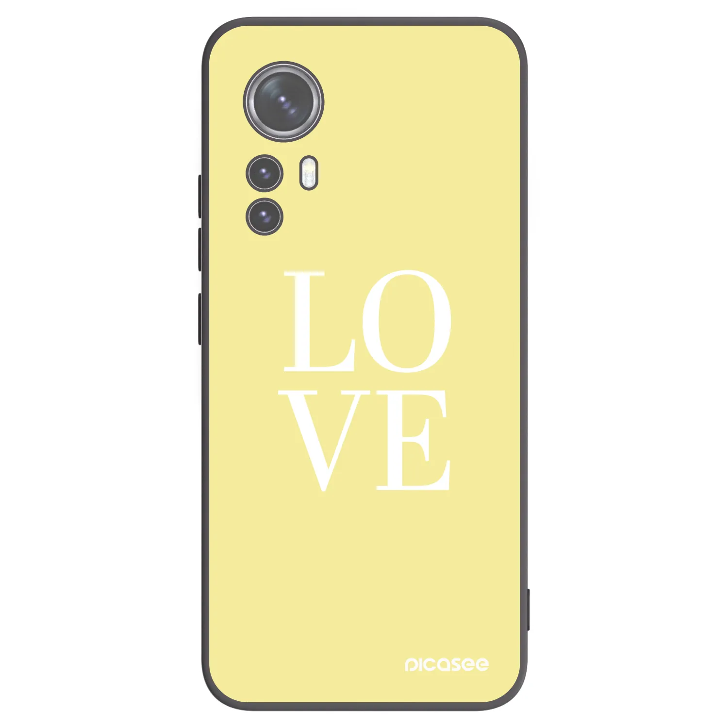Picasee husă neagră din silicon pentru Xiaomi 12X - Love