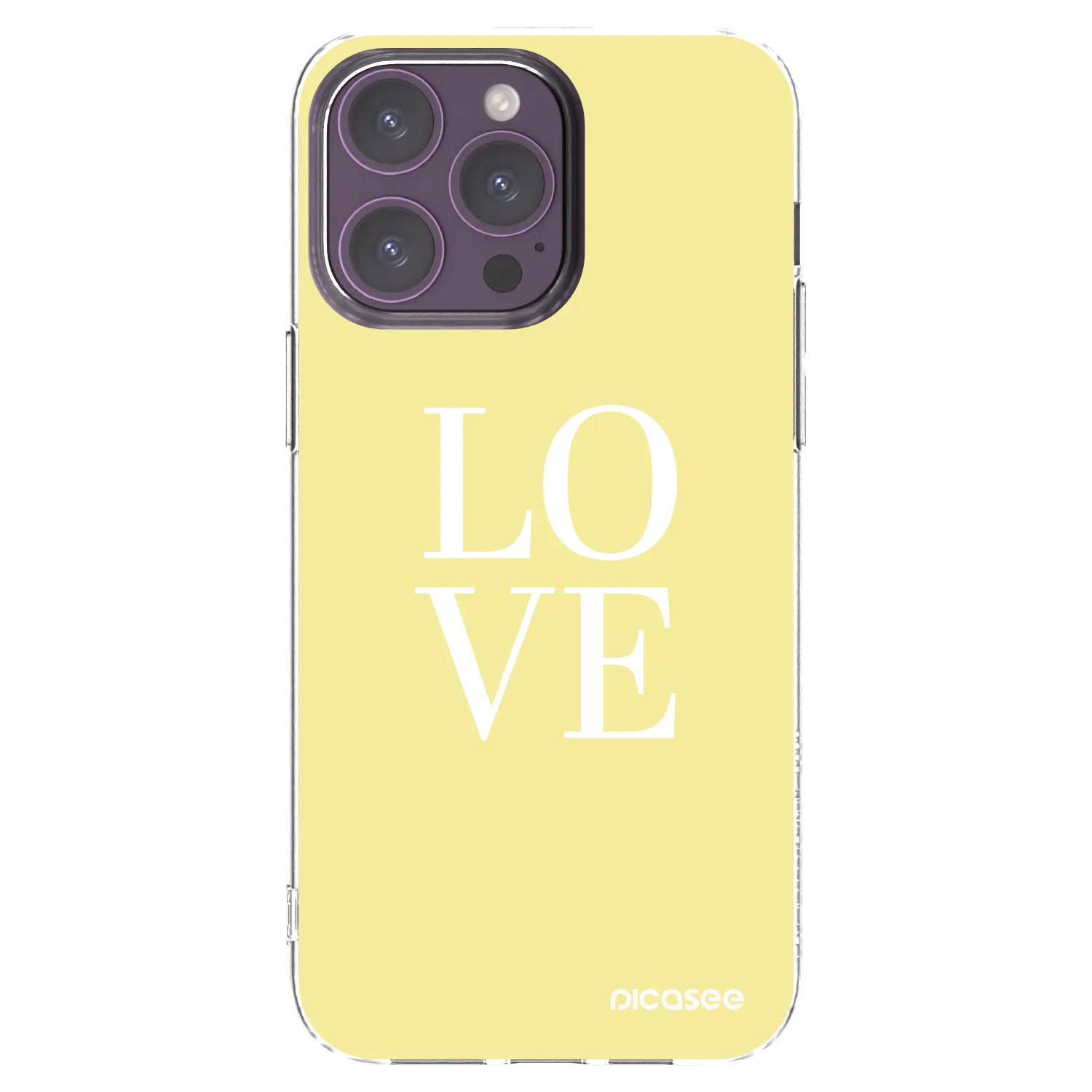 Picasee husă transparentă din silicon pentru Apple iPhone 14 Pro Max - Love