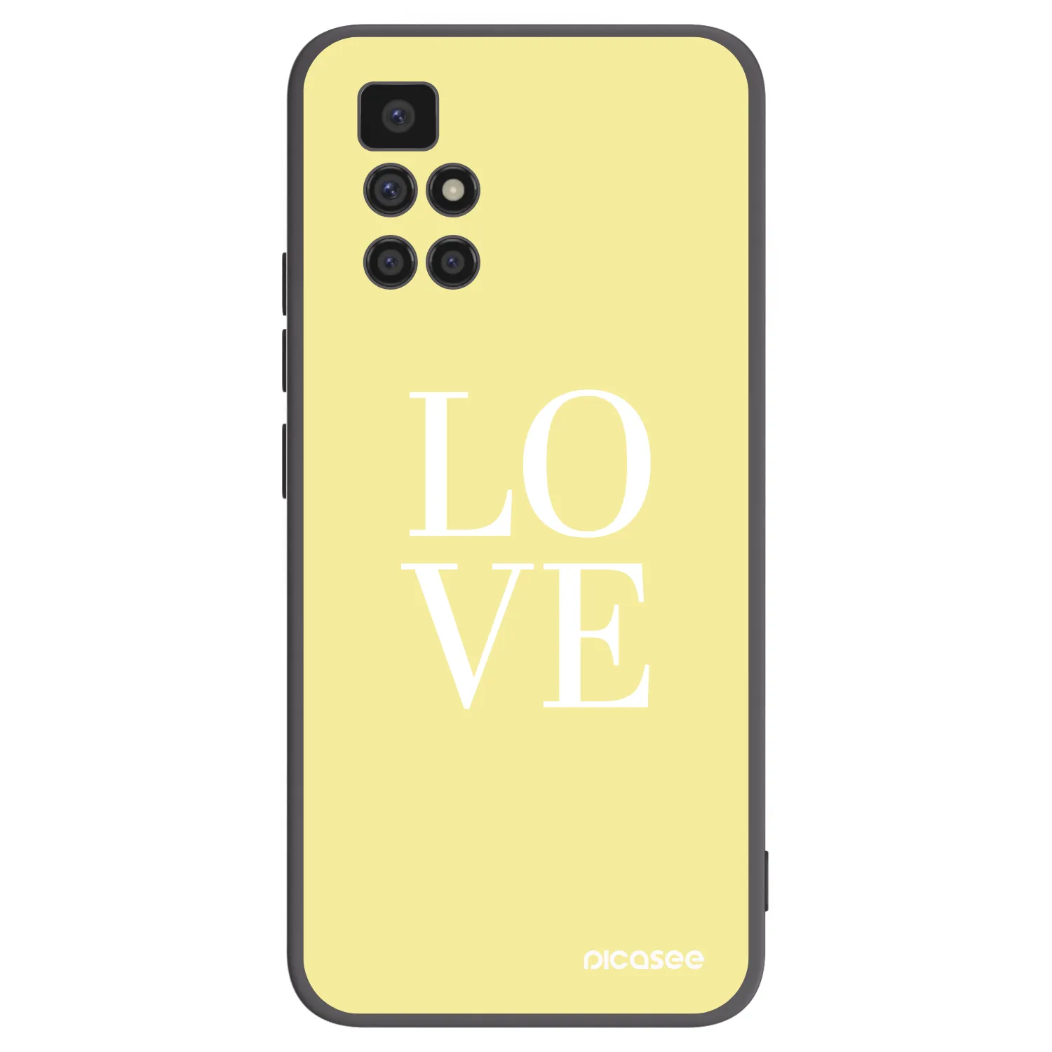 Picasee husă neagră din silicon pentru Xiaomi Redmi 10 (2022) - Love