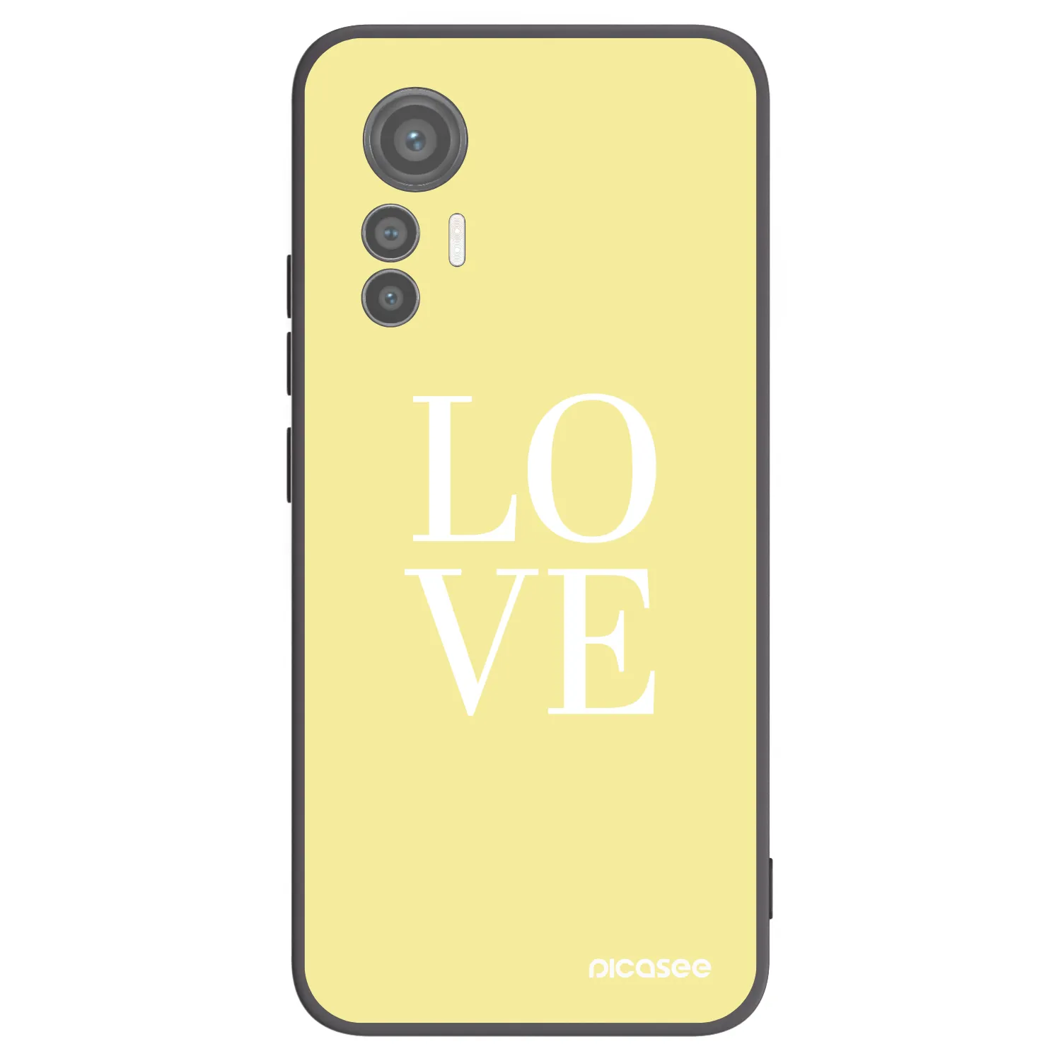 Picasee husă neagră din silicon pentru Xiaomi 12 Lite - Love