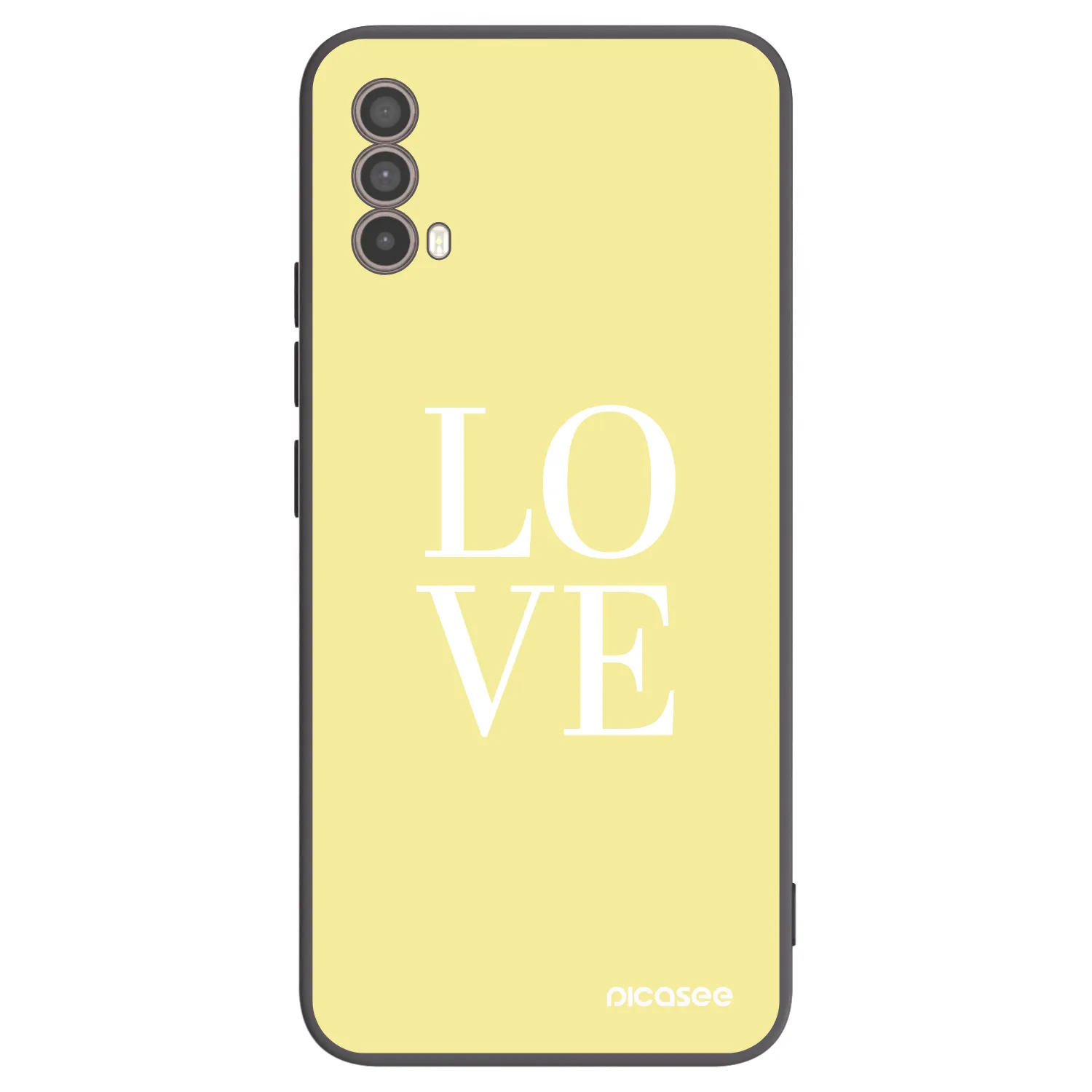 Picasee husă neagră din silicon pentru Motorola Moto E40 - Love