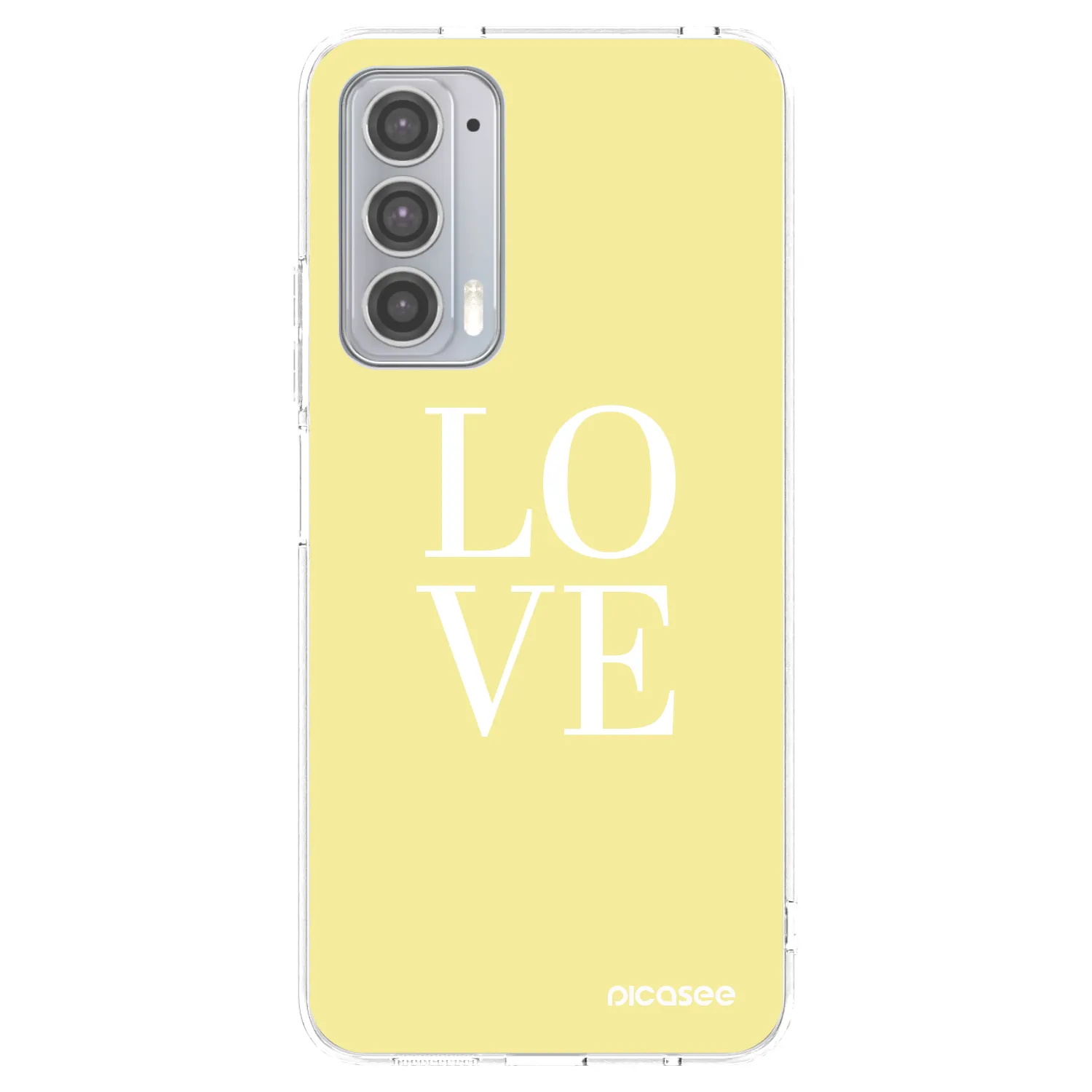 Picasee husă transparentă din silicon pentru Motorola Edge 20 - Love