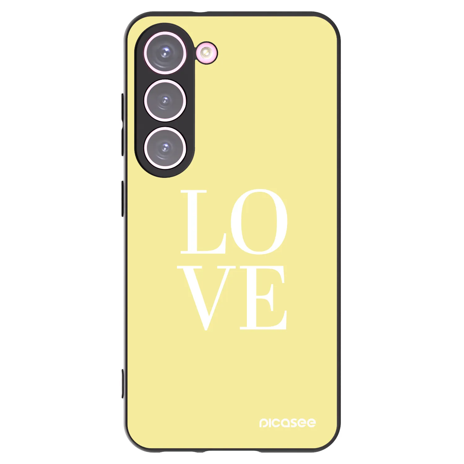 Picasee husă neagră din silicon pentru Samsung Galaxy S23 5G - Love