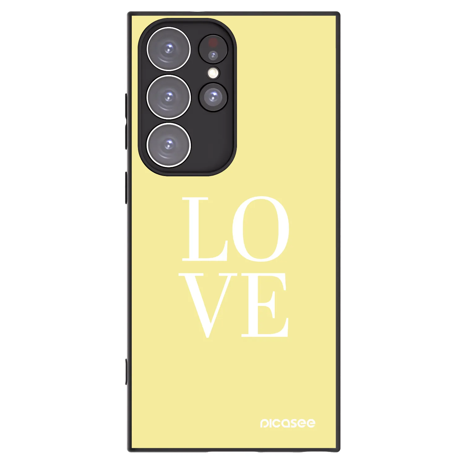 Picasee husă neagră din silicon pentru Samsung Galaxy S23 Ultra 5G - Love