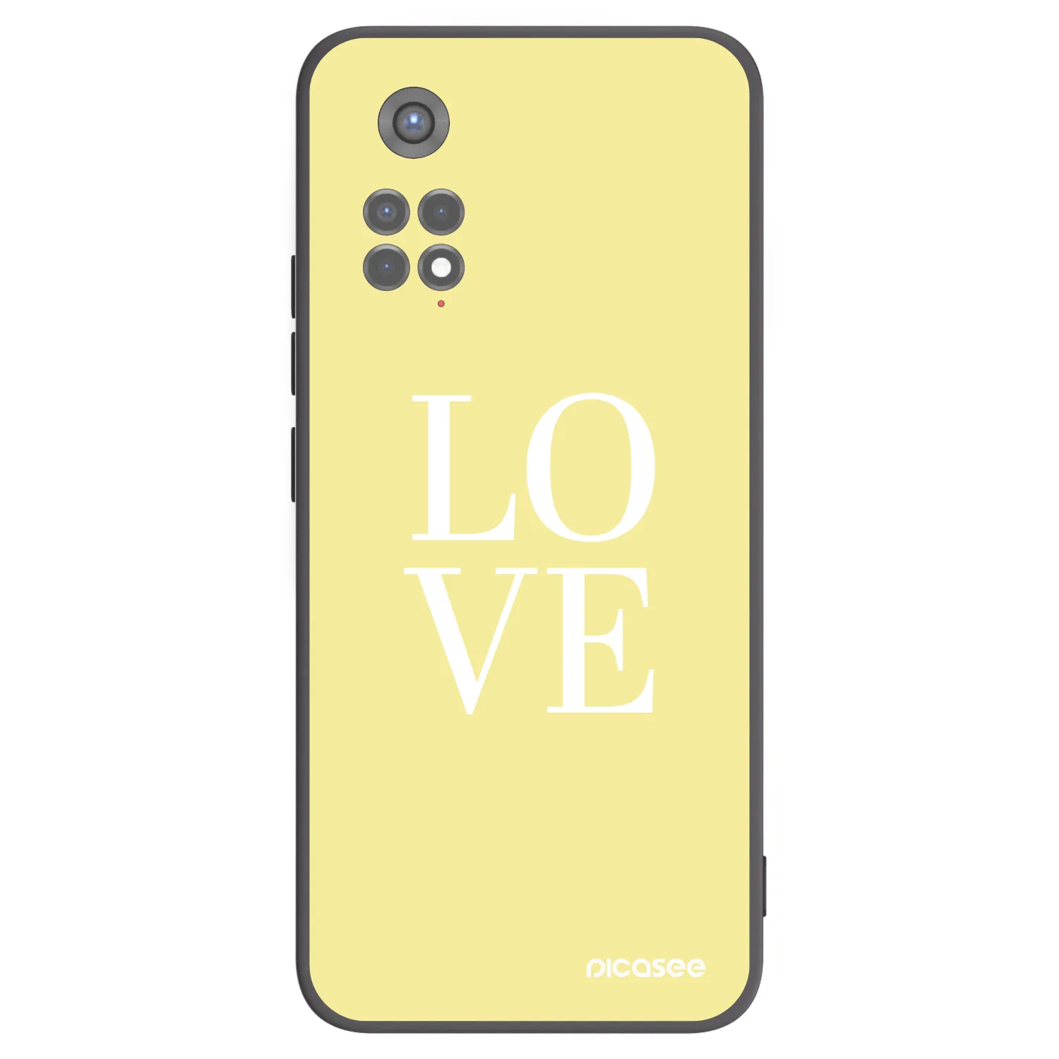 Picasee husă neagră din silicon pentru Xiaomi Redmi Note 11S 5G - Love
