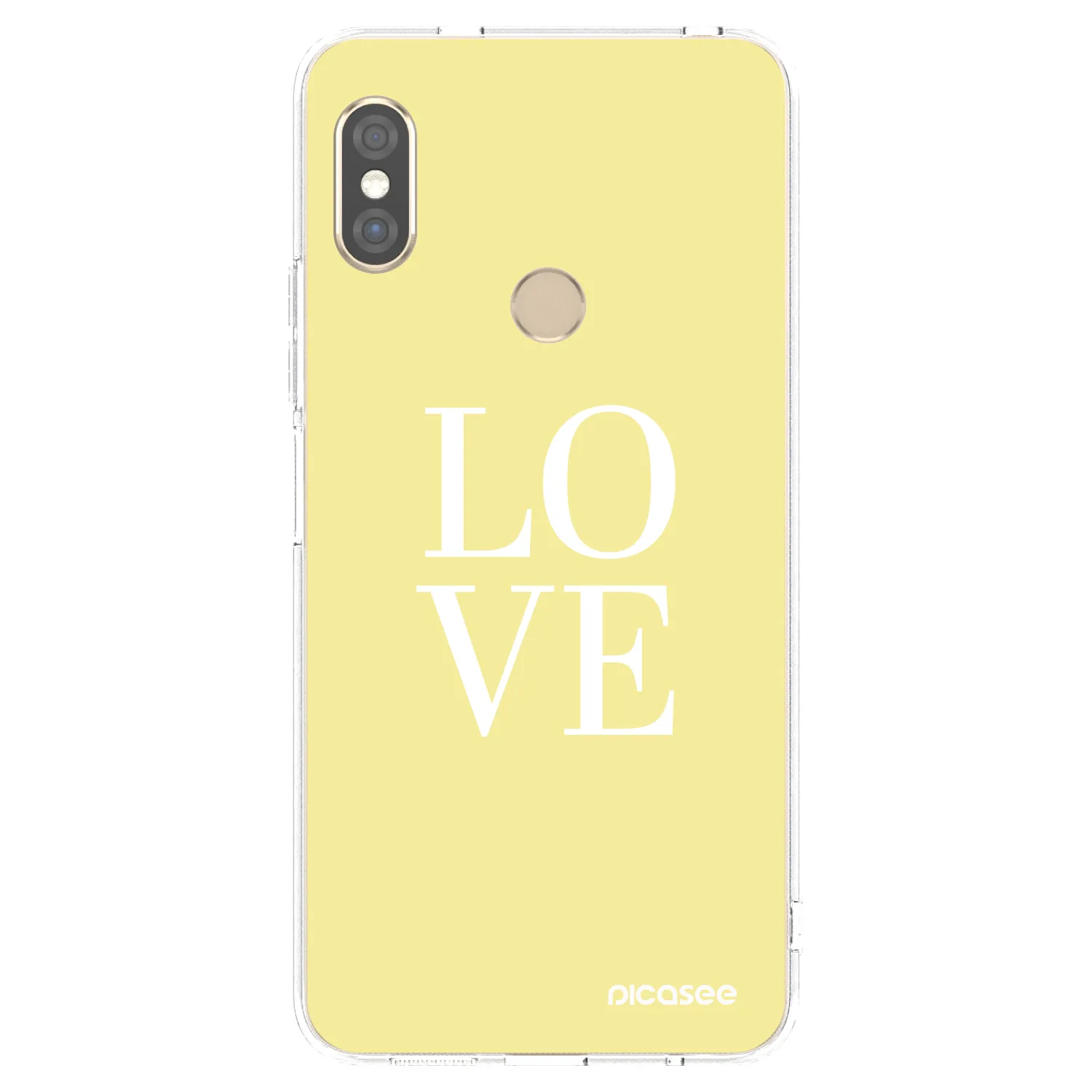 Picasee husă transparentă din silicon pentru Xiaomi Redmi Note 5 Global - Love