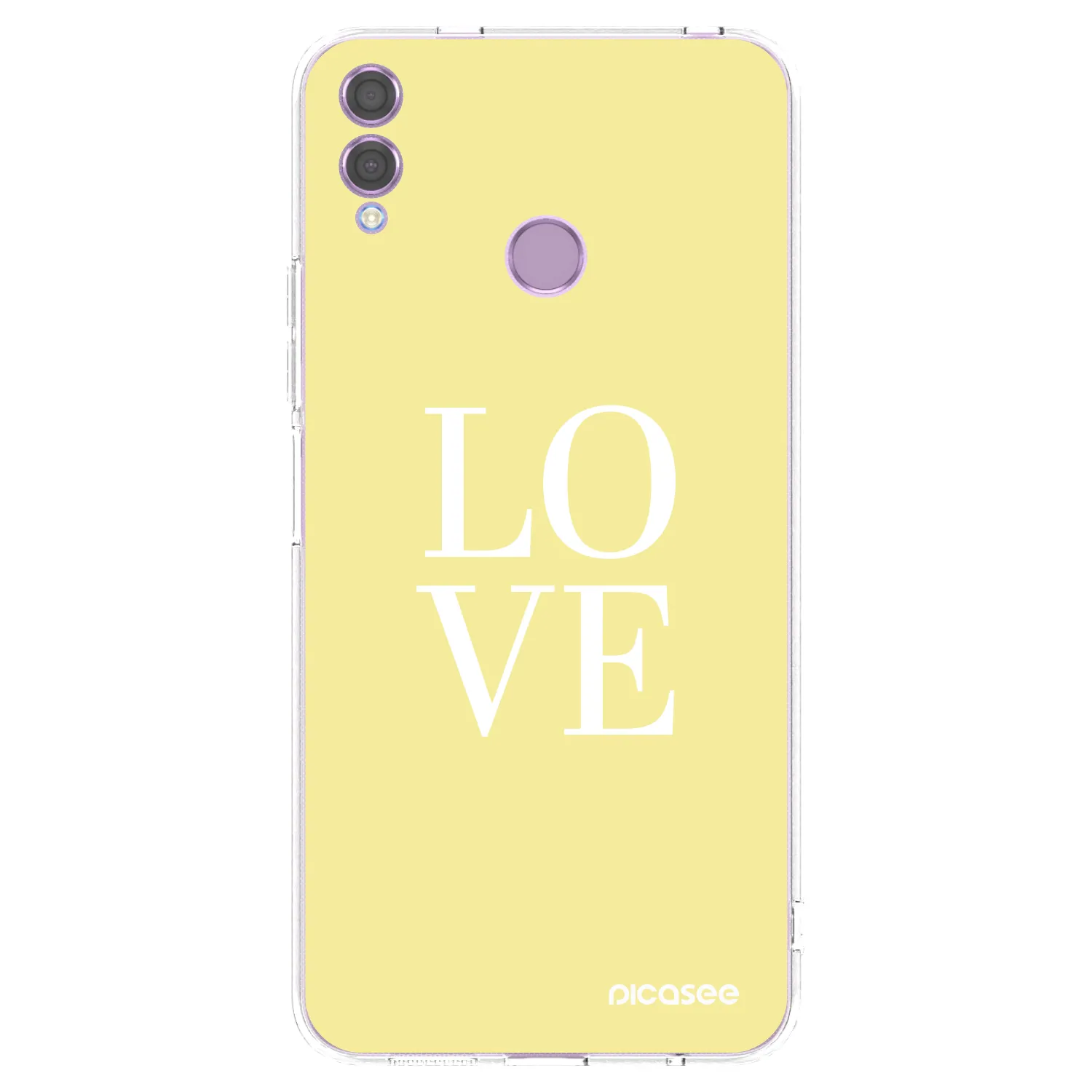 Picasee husă transparentă din silicon pentru Honor 8X - Love